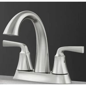 Allen + Roth Mullen Centerset Bathroom Faucet Brushed Nickel 4 in – NEW Sealed